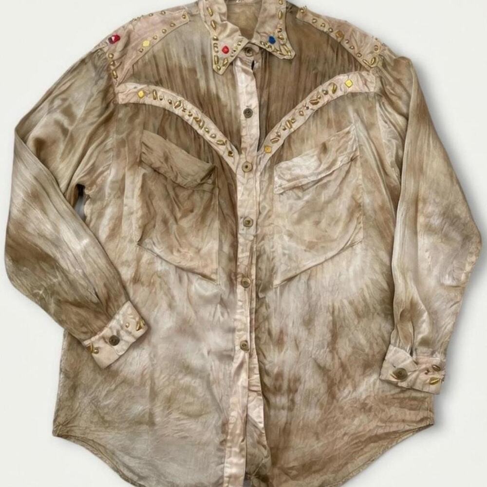 Silk Gemstone Blouse
